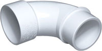 411-9100 St Ell 1 1/2 In Sweep - PVC FITTINGS